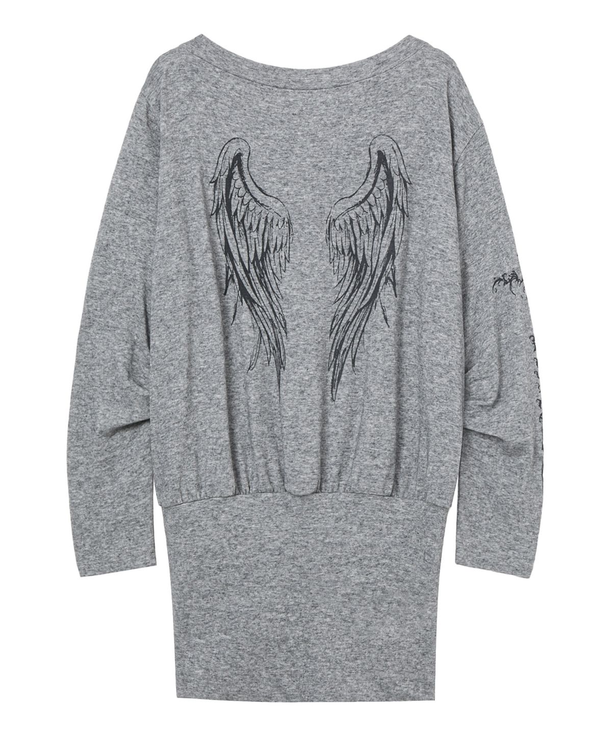 다이닛(DEINET) ANGEL OFF-SHOULDER DRESS IN MELANGE GREY