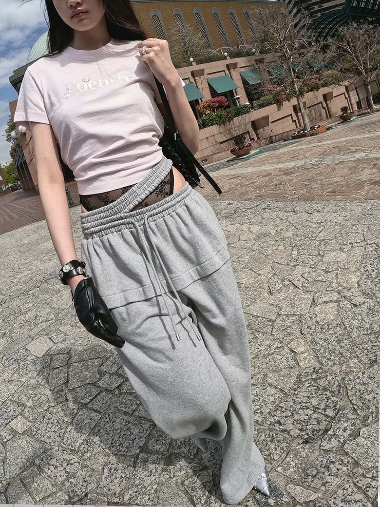 DOUBLE WAIST JERSEY PANTS AW6SL205_12