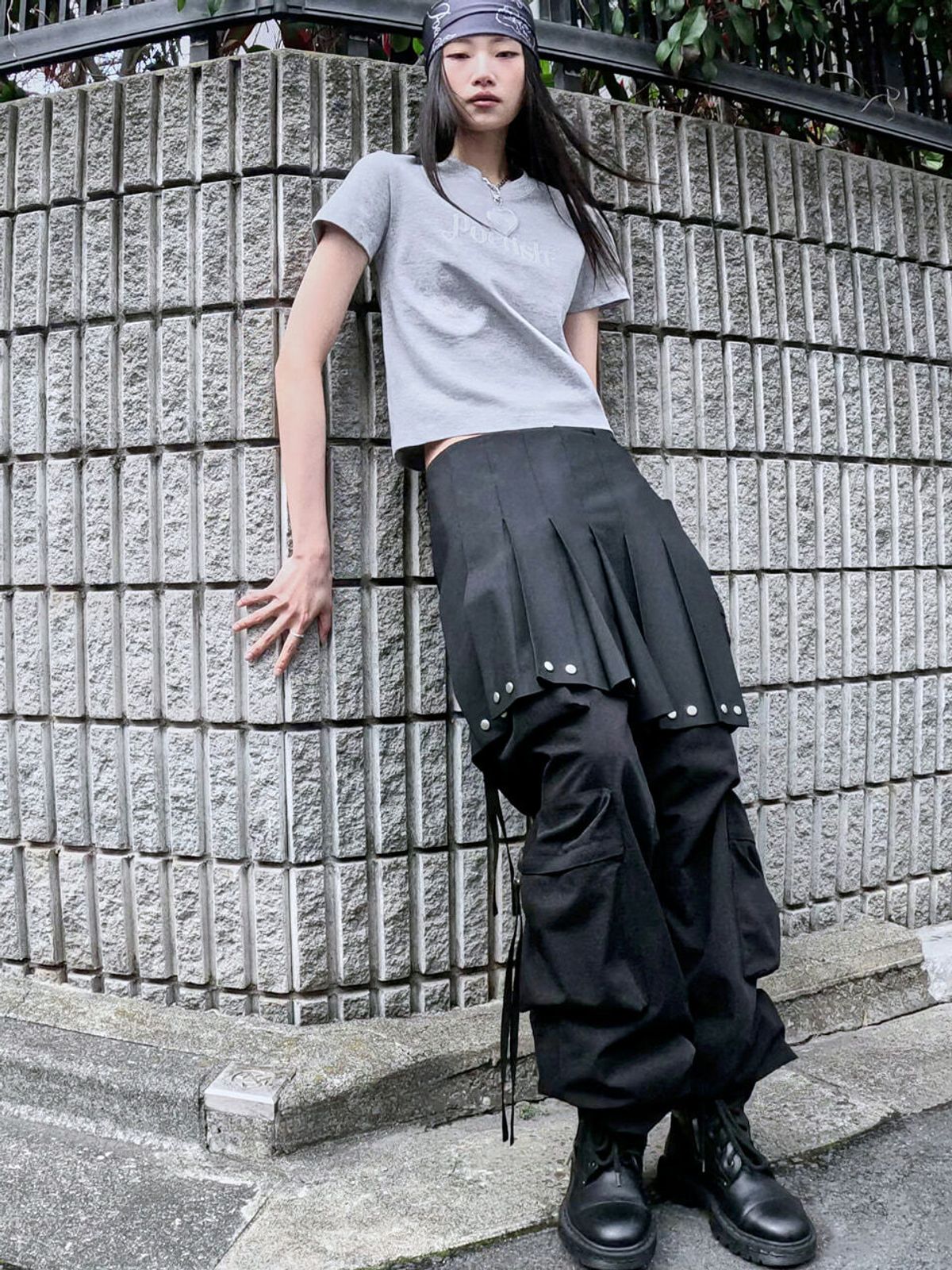 포에티시(POETISH) RIPSTOP MULTI POCKET CARGO PANT AW6SL208_2color