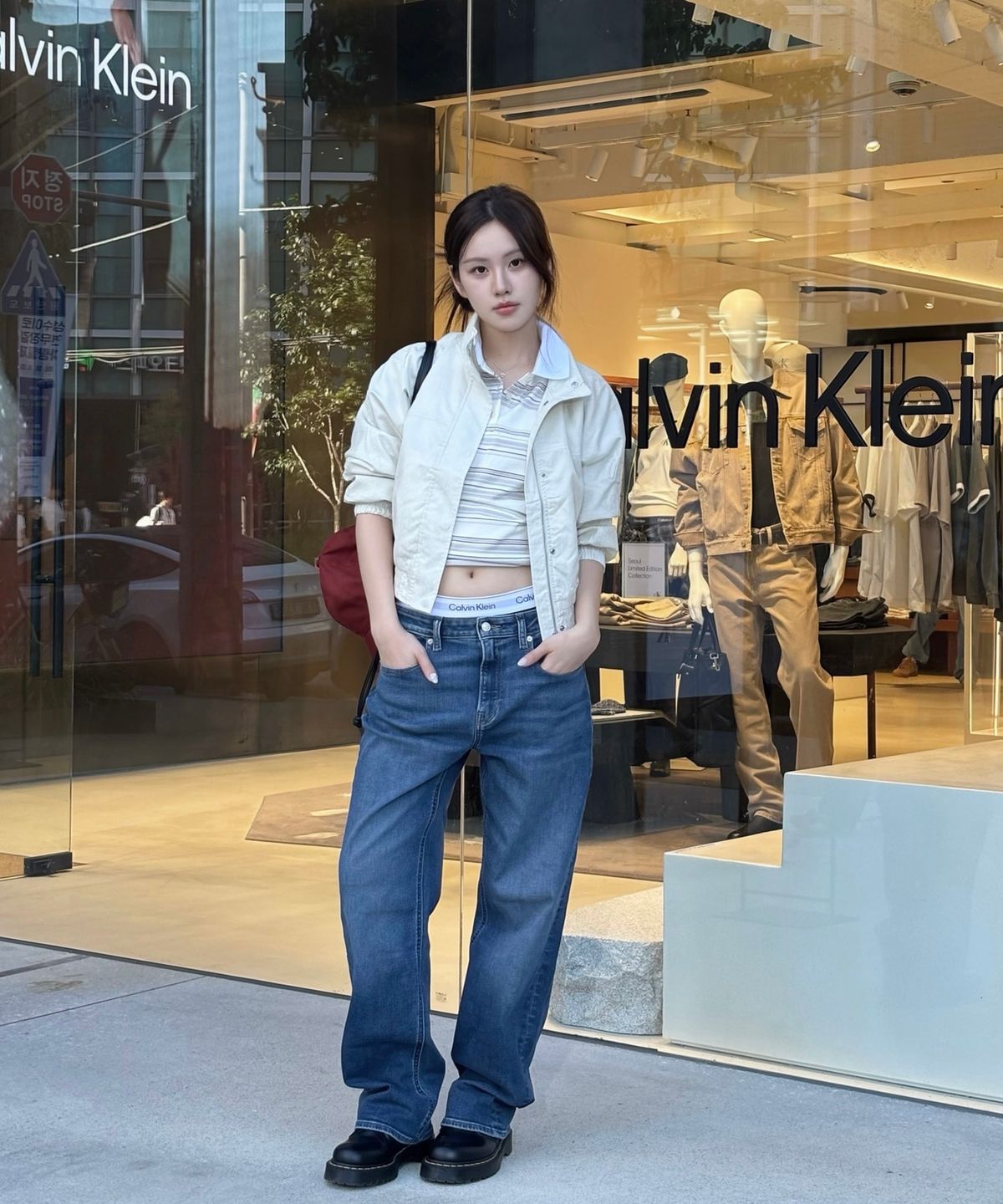 캘빈클라인 진(CALVIN KLEIN JEANS) 여성 90s 스트레이트 인디고 데님 47J749G 0KH