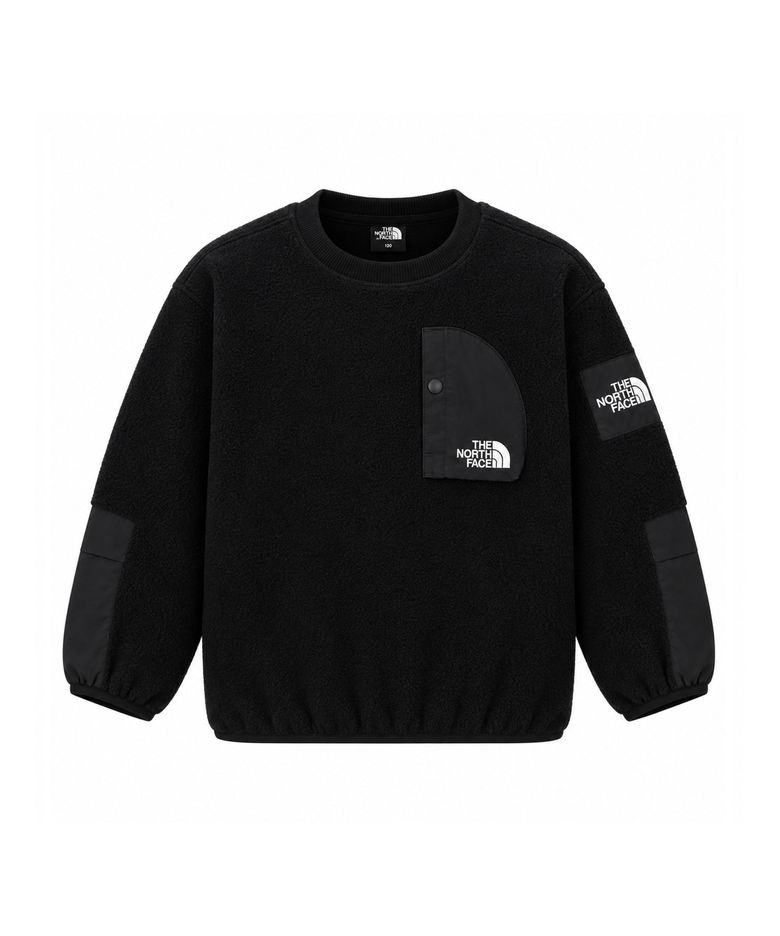키즈 데날리 플리스 크루넥 NM5MS53S_BLK