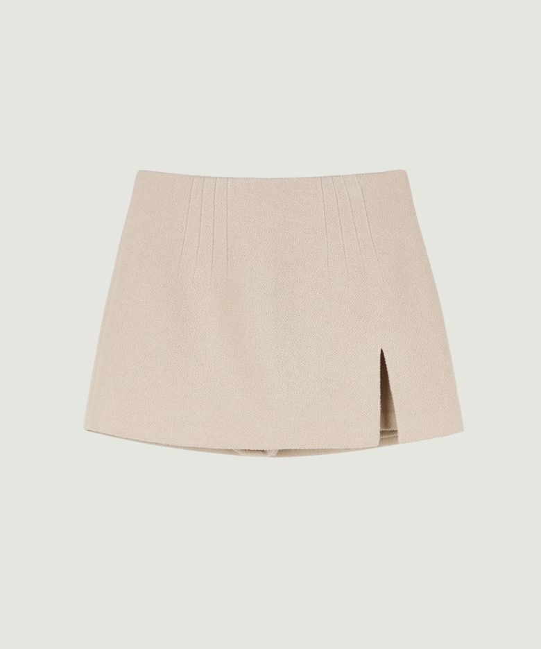 COLLINS TWEED SKIRT (CREAM)