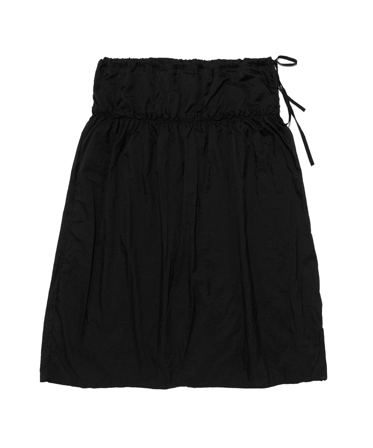 카고브로스 포 우먼(CARGOBROS FOR WOMAN) 내추럴 셔링 롱 스커트 (블랙)