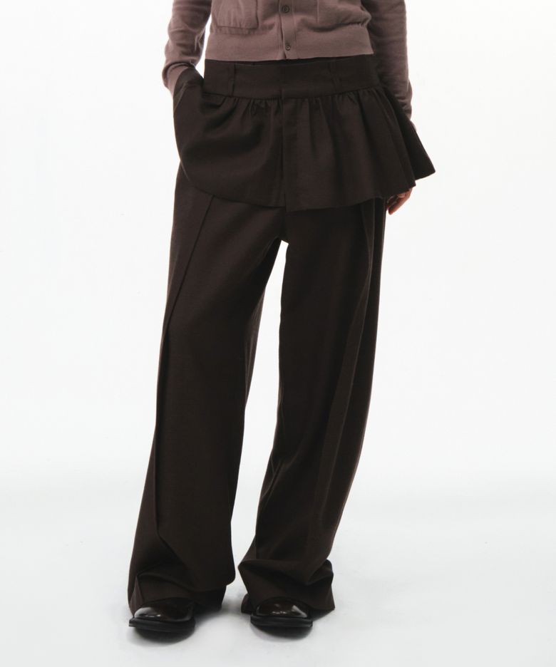26FW MARINA SKIRT (BROWN)