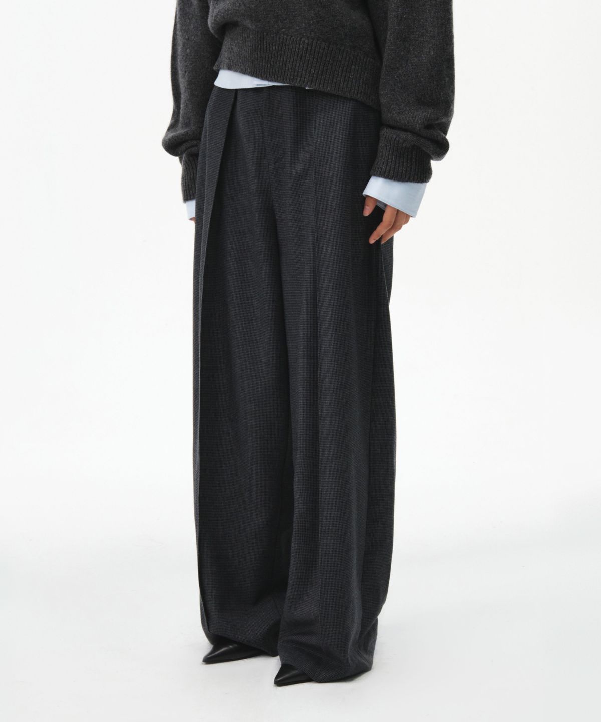 그로브(GROVE) 26FW MARINA PANTS (CHARCOAL)