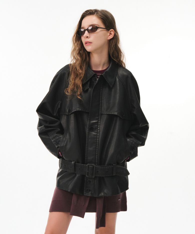LUCIA LEATHER JACKET (BLACK)