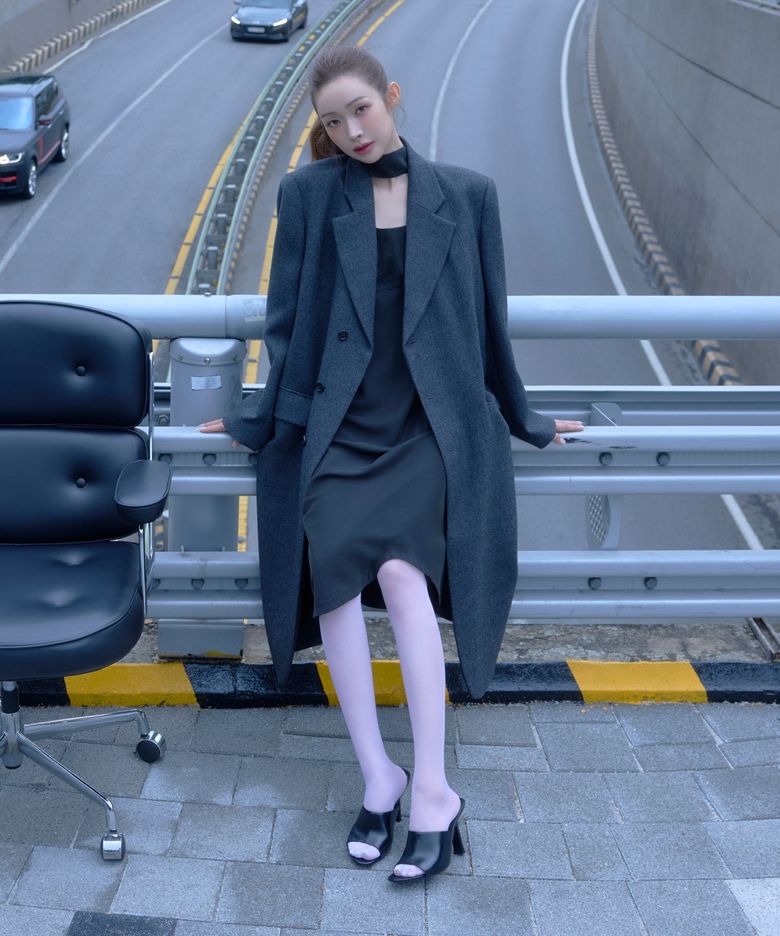 HILDA SINGLE COAT (CHARCOAL)