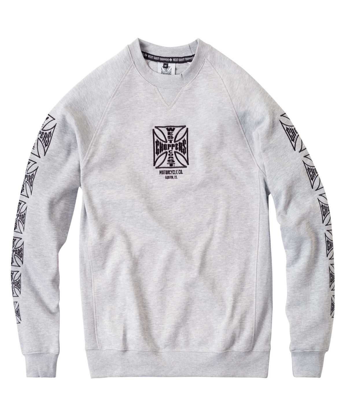웨스트코스트챠퍼스(WEST COAST CHOPPERS) WCC DOMINATOR OVERSIZED SWEATER - HEATHER GREY
