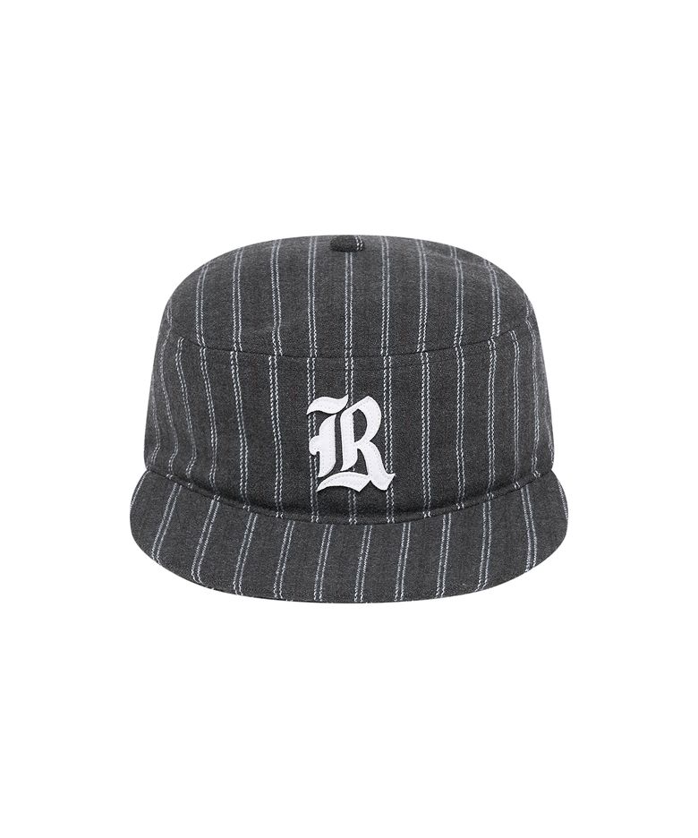 Applique Pillbox Ball Cap - Charcoal