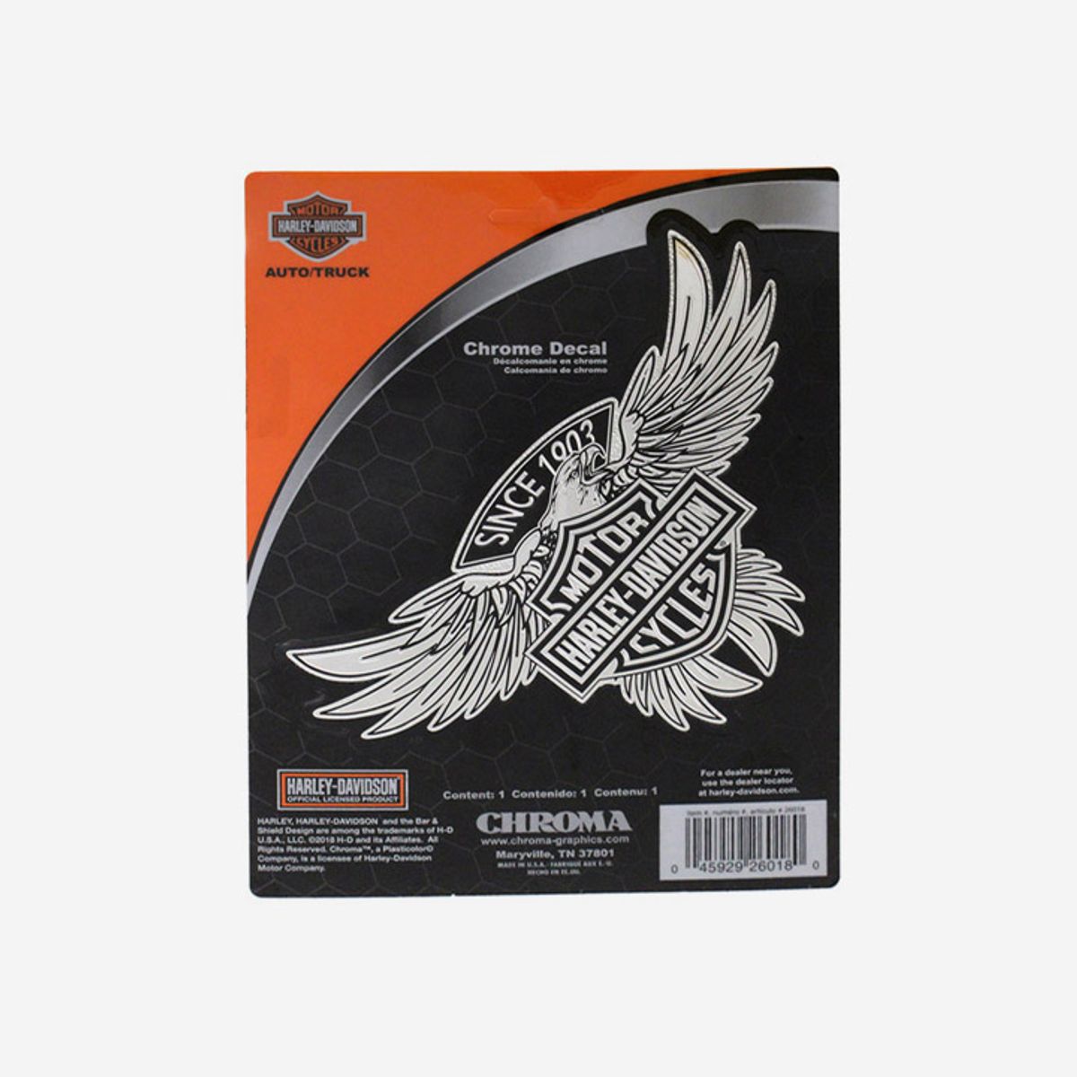 할리데이비슨(HARLEY-DAVIDSON) 바앤실드 이글 크롬 데칼