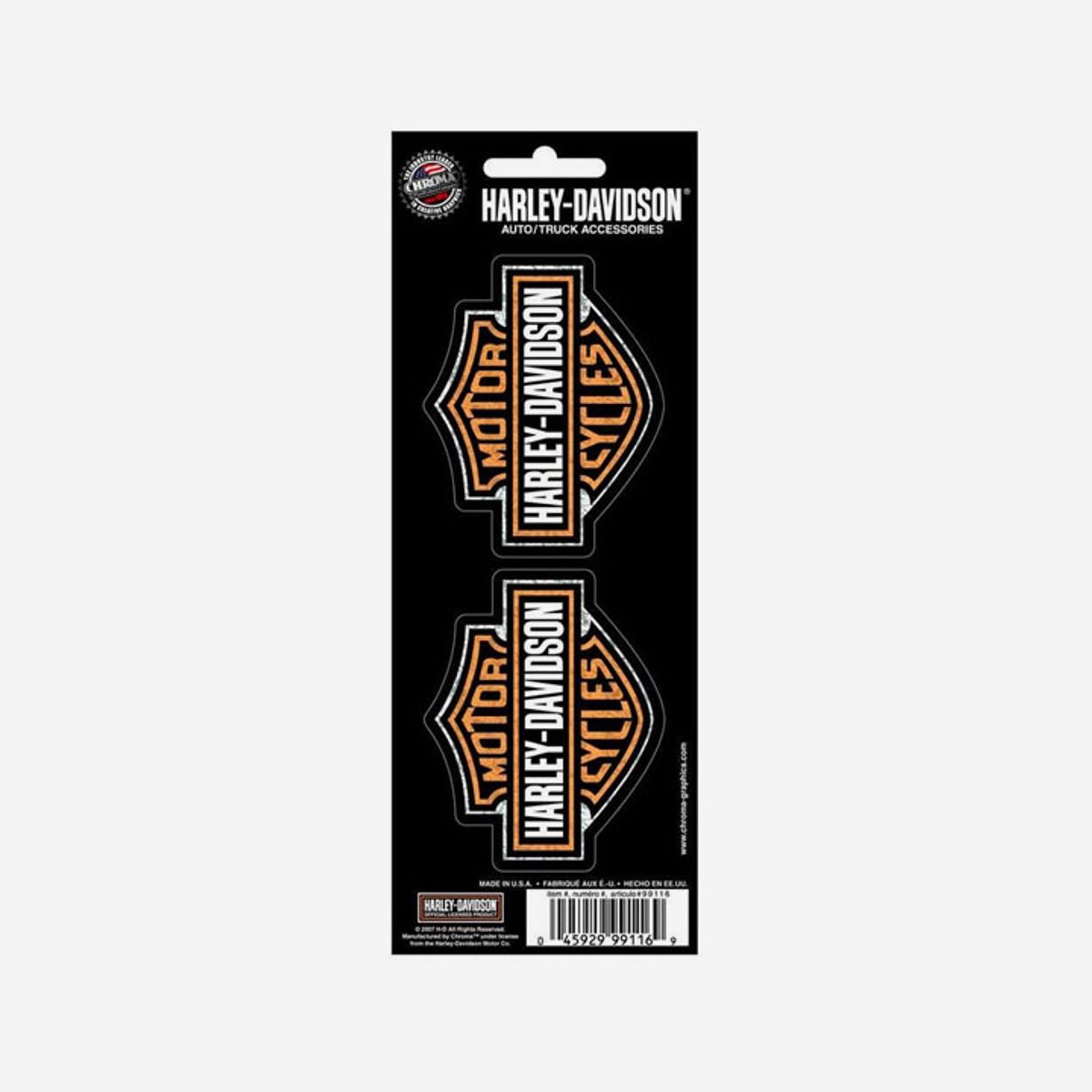 할리데이비슨(HARLEY-DAVIDSON) 바앤실드 로고 홀로그램 스몰 데칼