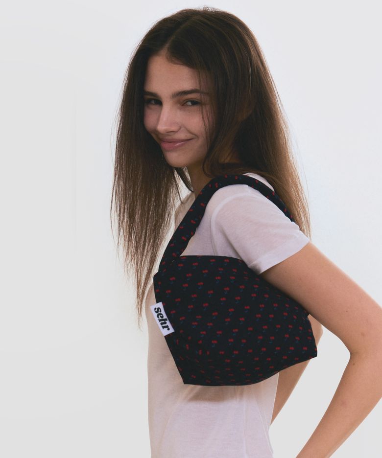 Cherry Pouch Bag (Black)