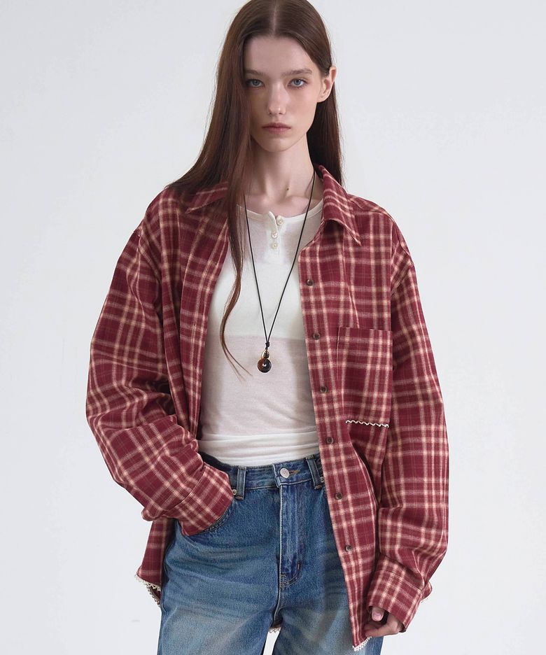 Cottage Cotton Check Shirt Red