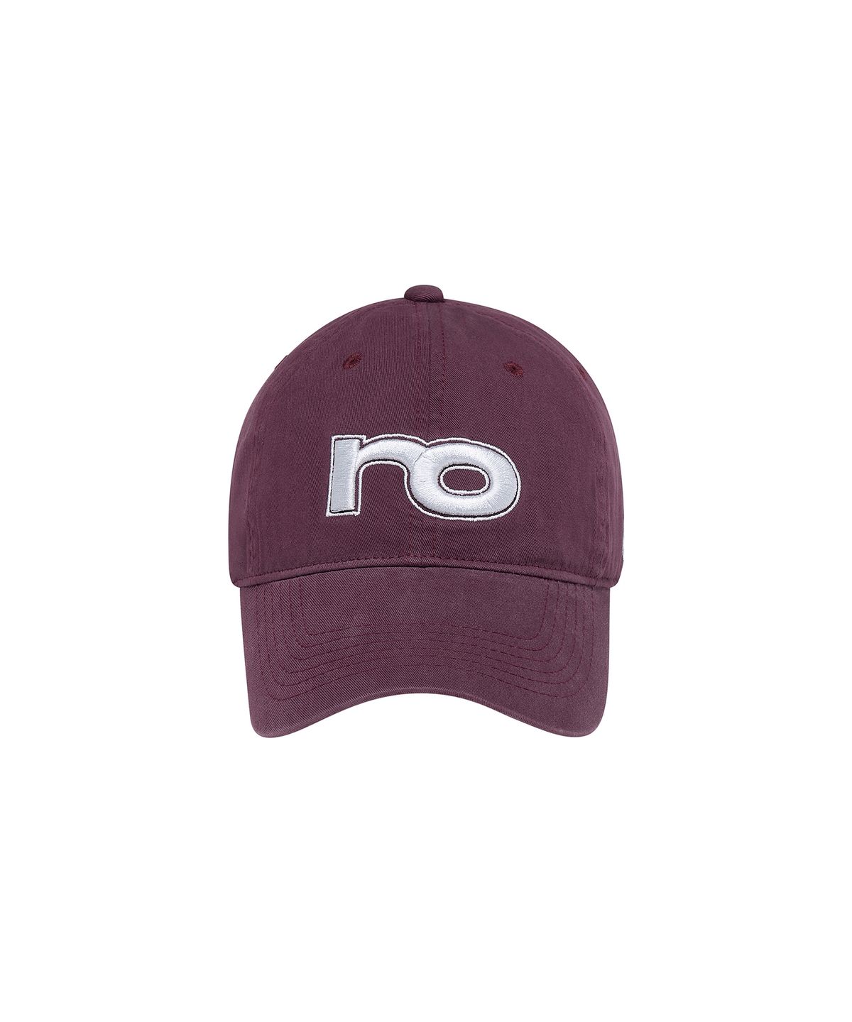 로타입(ROUGHTYPE) RO Over Patch Ball Cap - Burgundy