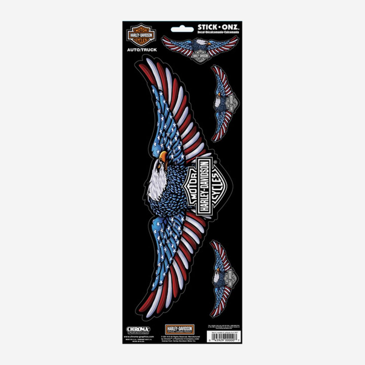 할리데이비슨(HARLEY-DAVIDSON) 이글 윙즈 RWB 윈도우 데칼