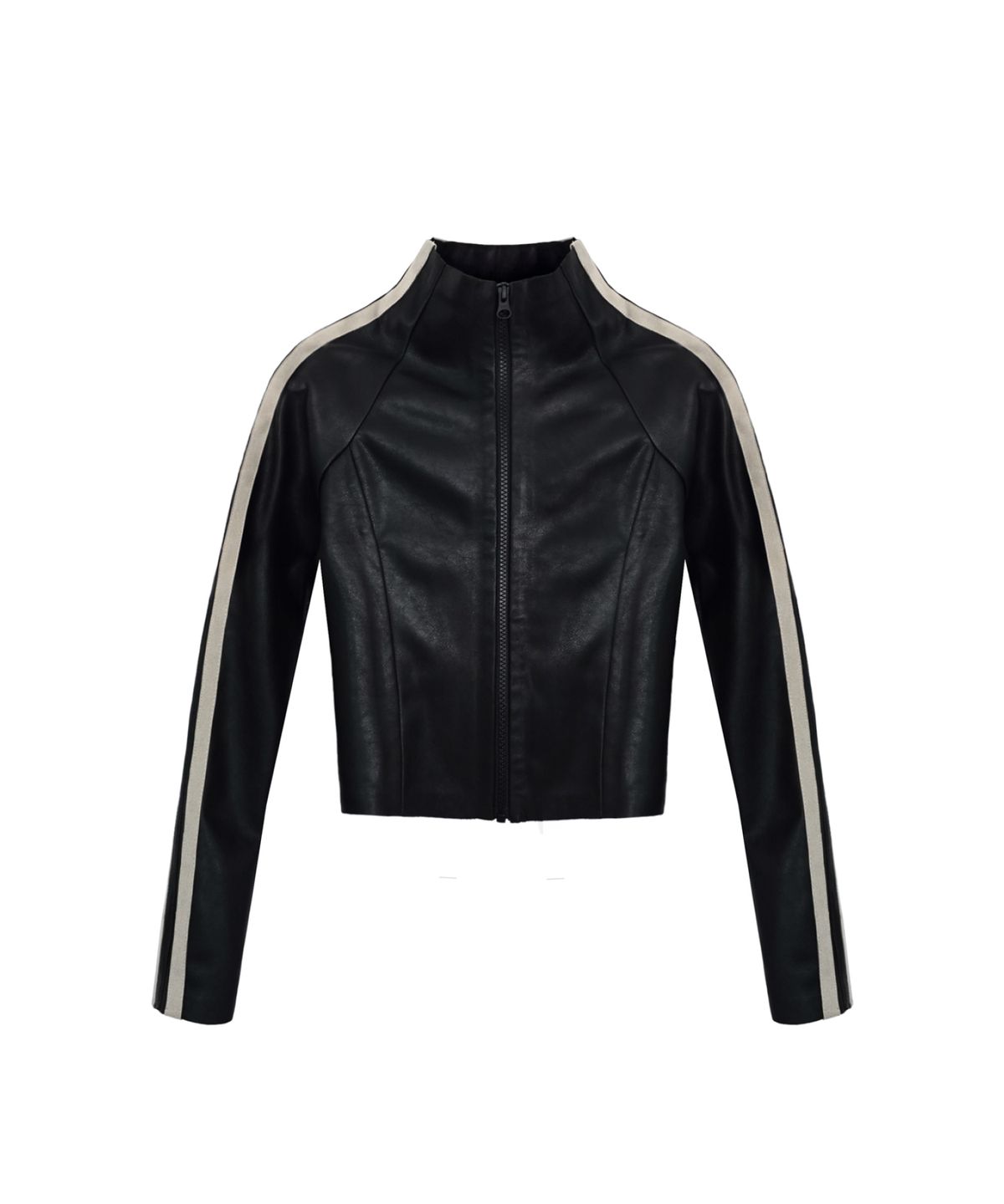 도그마 엑스(DOGMA EHKS) SLIM FAUX LEATHER TRACK TOP