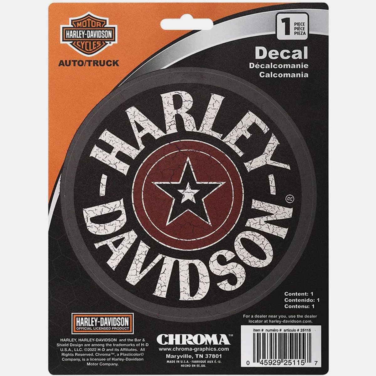 할리데이비슨(HARLEY-DAVIDSON) 스타 뱃지 데칼