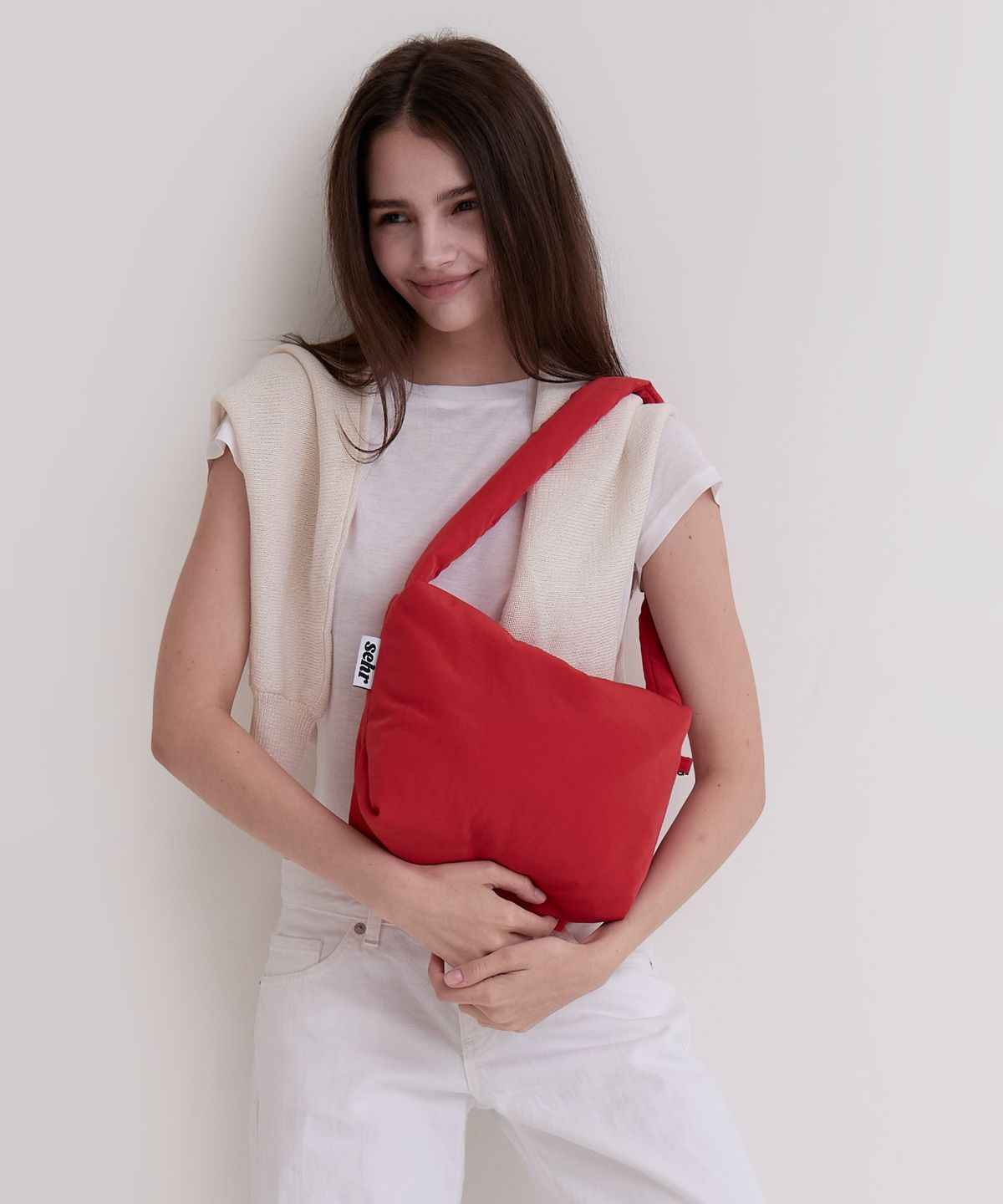세르(SEHR) Red Mood Big Pouch Bag (Red)