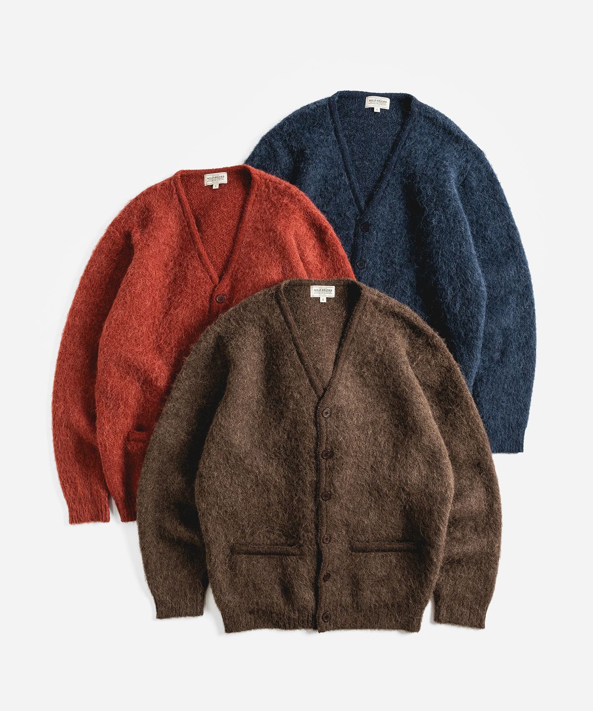 와일드 브릭스(WILD BRICKS) W26 BRUSHED ALPACA BLEND CARDIGAN (3 color)