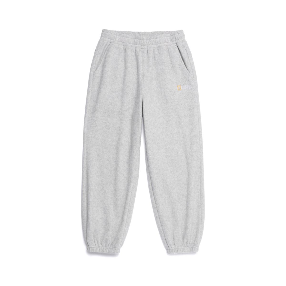 내셔널지오그래픽 키즈(NATIONAL GEOGRAPHIC KIDS) K264UPT930 마이크로플리스 조거 팬츠 WHITE MELANGE