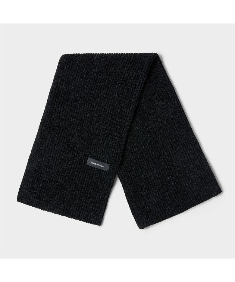 블랙 셔닐 머플러 CAAJX26512BKX
