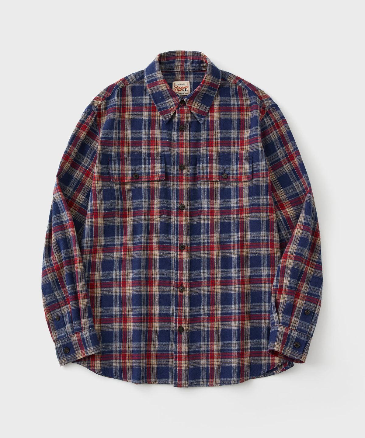 디써티원(DTHIRTYONE) American Vintage Washed Check Shirt (Navy)