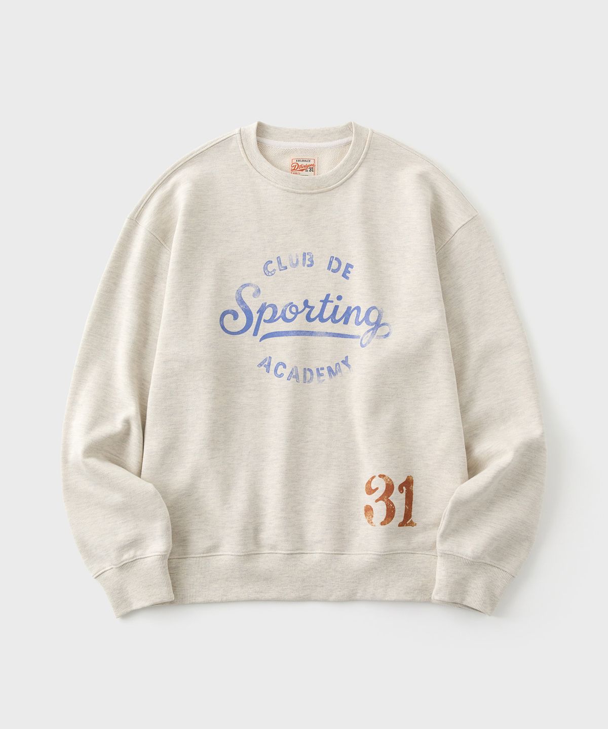 디써티원(DTHIRTYONE) A.S.G Sporting Academy 31 Sweatshirt (Oatmeal)