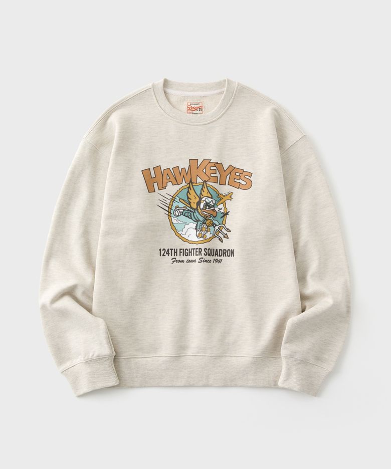 A.S.G Hawkeyes Sweatshirt (Oatmeal)