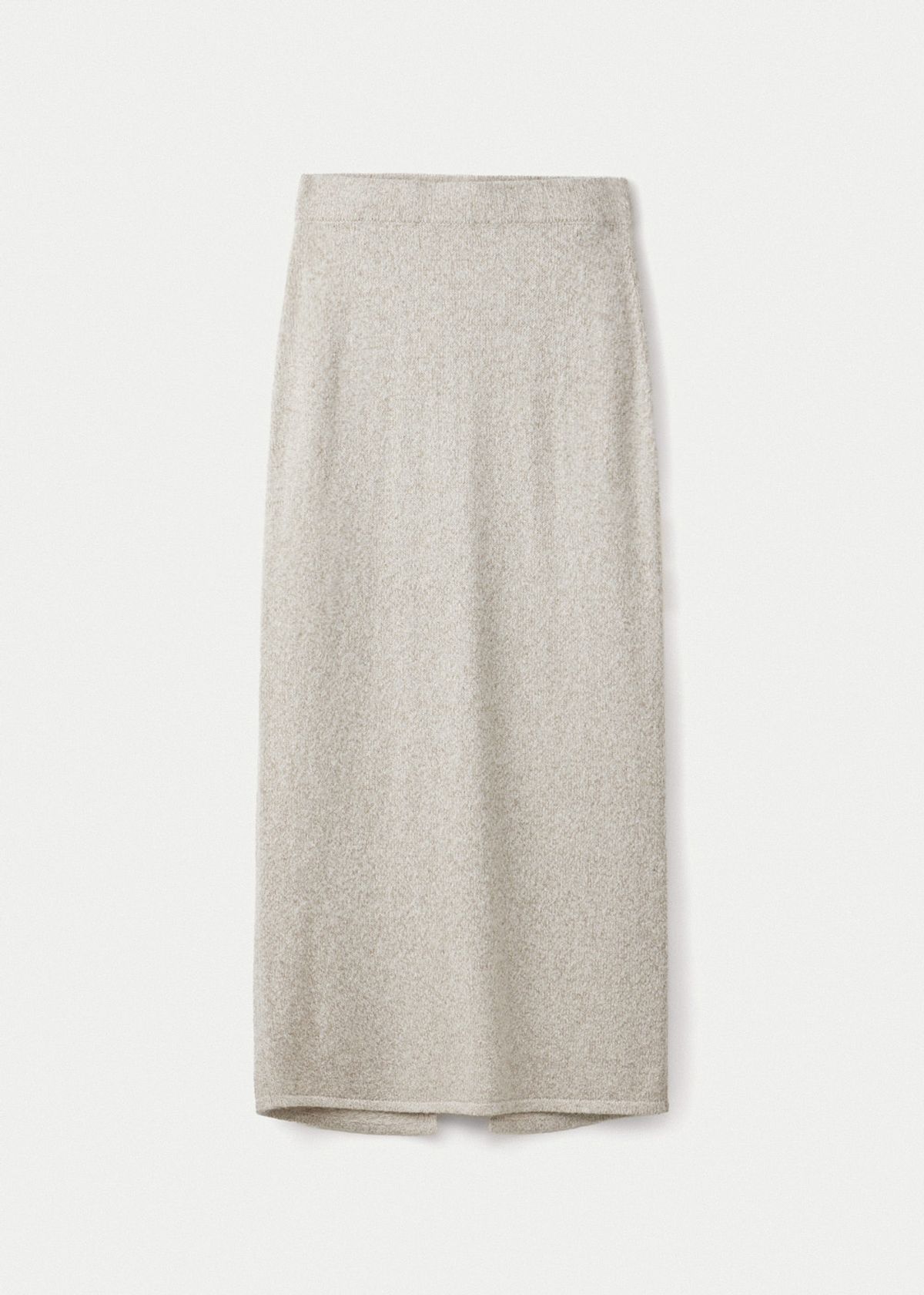 우마뭉(UMARMUNG) Baby alpaca maxi skirt_Bone
