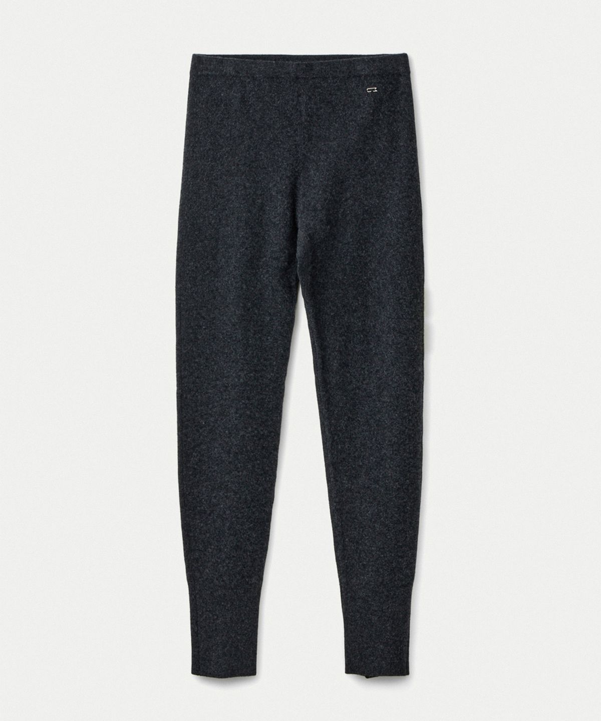 우마뭉(UMARMUNG) Wool cashmere button hem leggings_Graphite