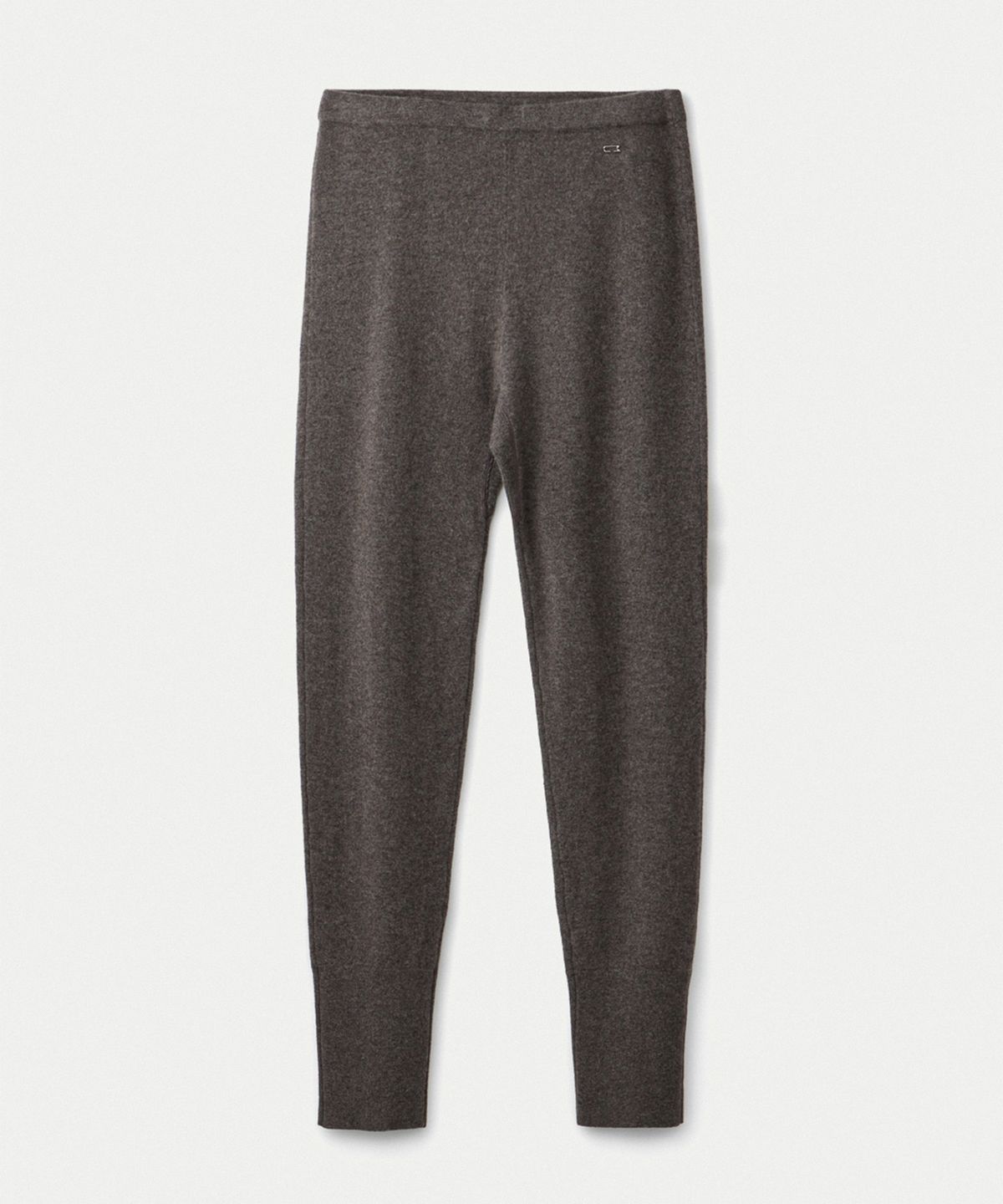 우마뭉(UMARMUNG) Wool cashmere button hem leggings_Taupe