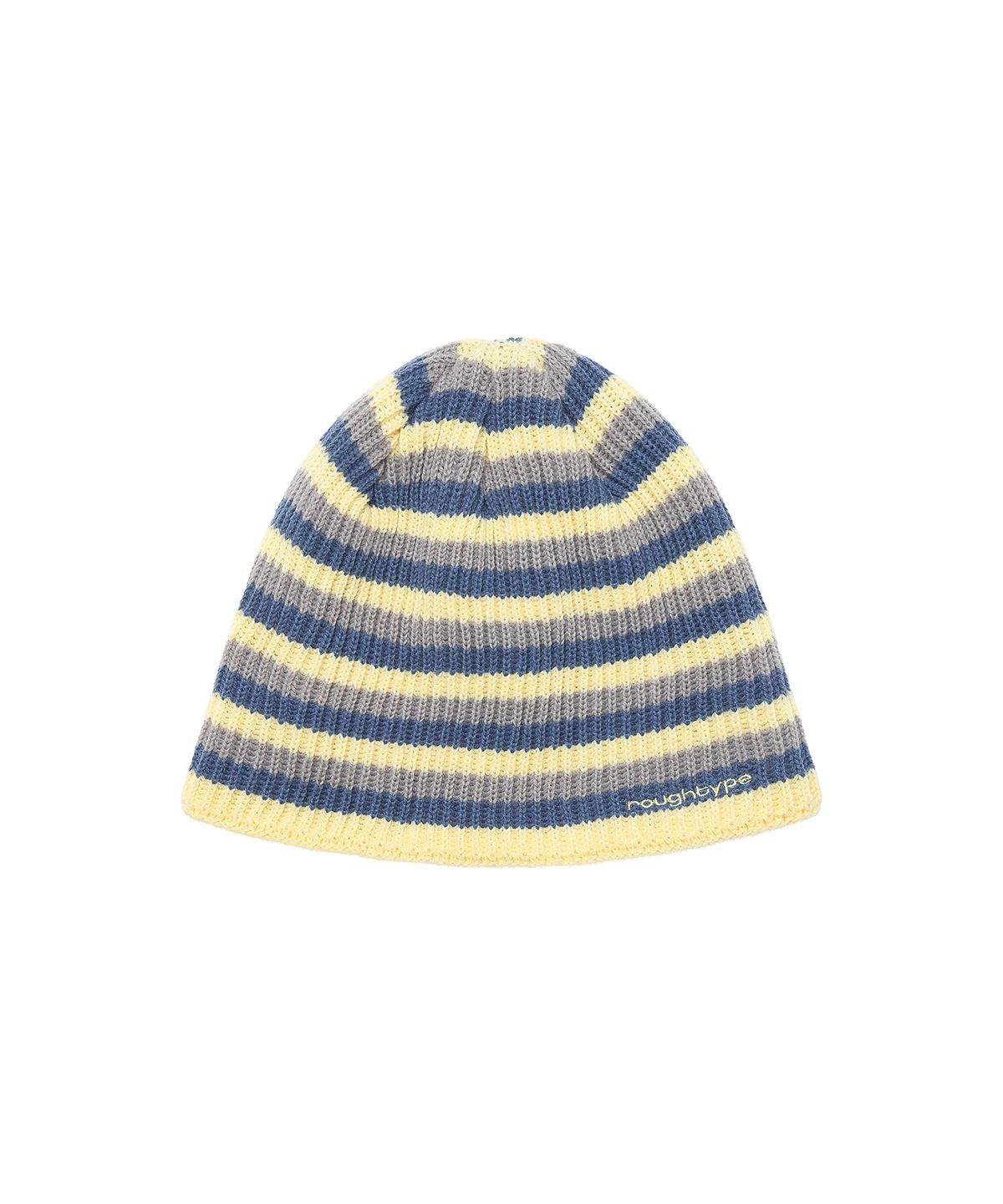 로타입(ROUGHTYPE) Cozy Knit Stripe Beanie - Yellow