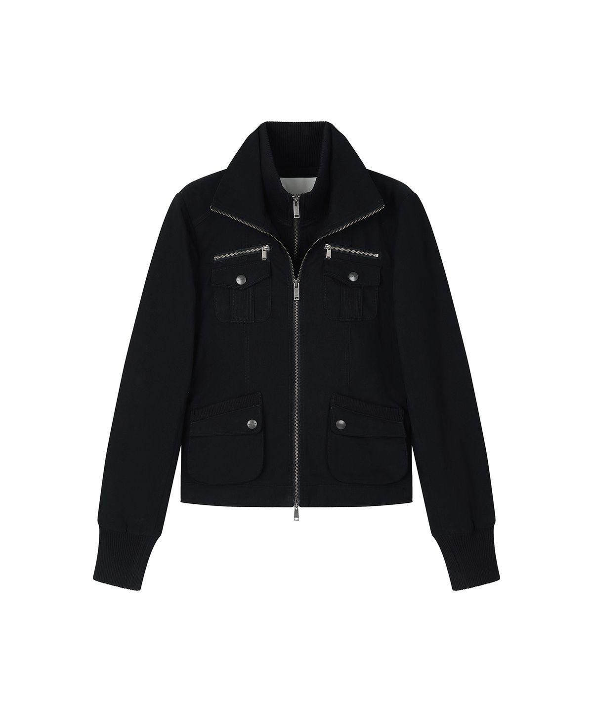 로타입(ROUGHTYPE) 2-way Utility Zip-up Jacket - Black