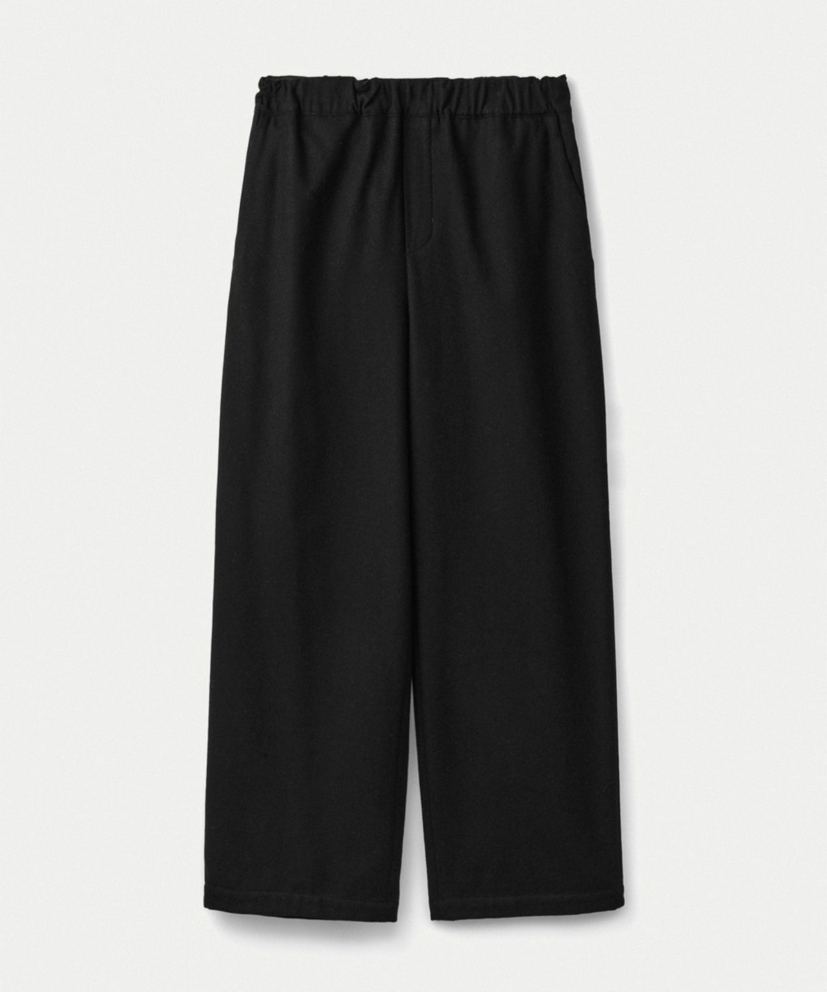 우마뭉(UMARMUNG) Wool cashmere straight pants_Black