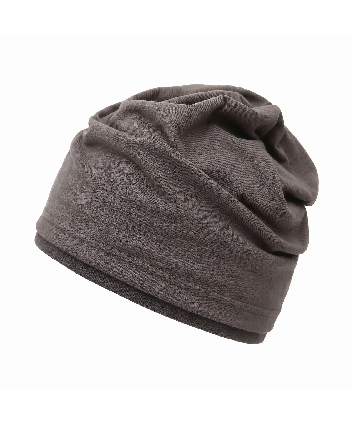 언더컨트롤(UNDERCONTROL) 겨울 롤업 이중 레이어드 슬러브 롱비니 남녀공용 모자 DOUBLE KNIT HAT / AG WOOL / DUSTY CHARCOAL