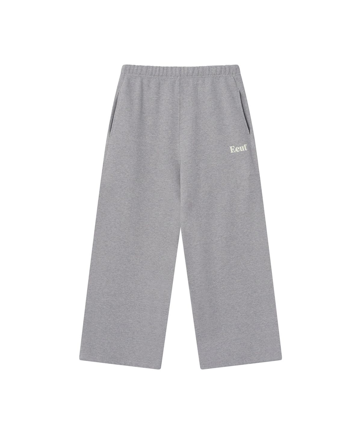 이우트(EEUT) EEUT BASIC WASHED SWEATPANTS / MELANGE GRAY