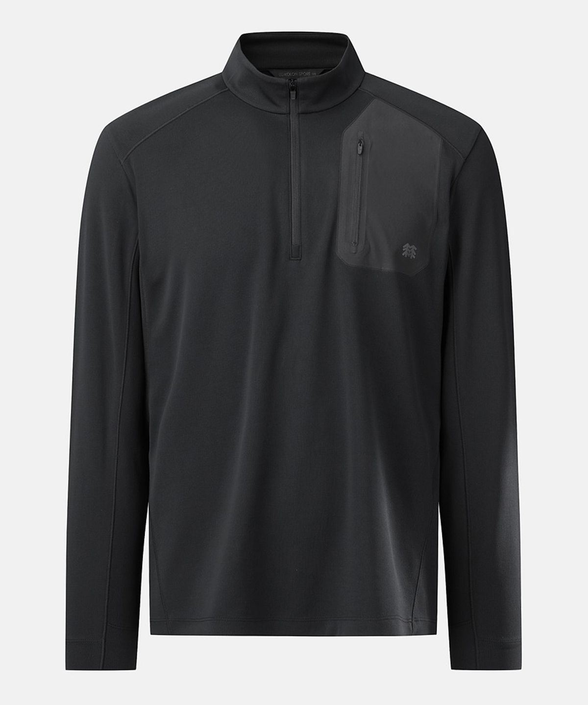 코오롱스포츠(KOLON SPORT) 남성 하이킹 긴팔 집업 티셔츠 JWTBA26101BLK