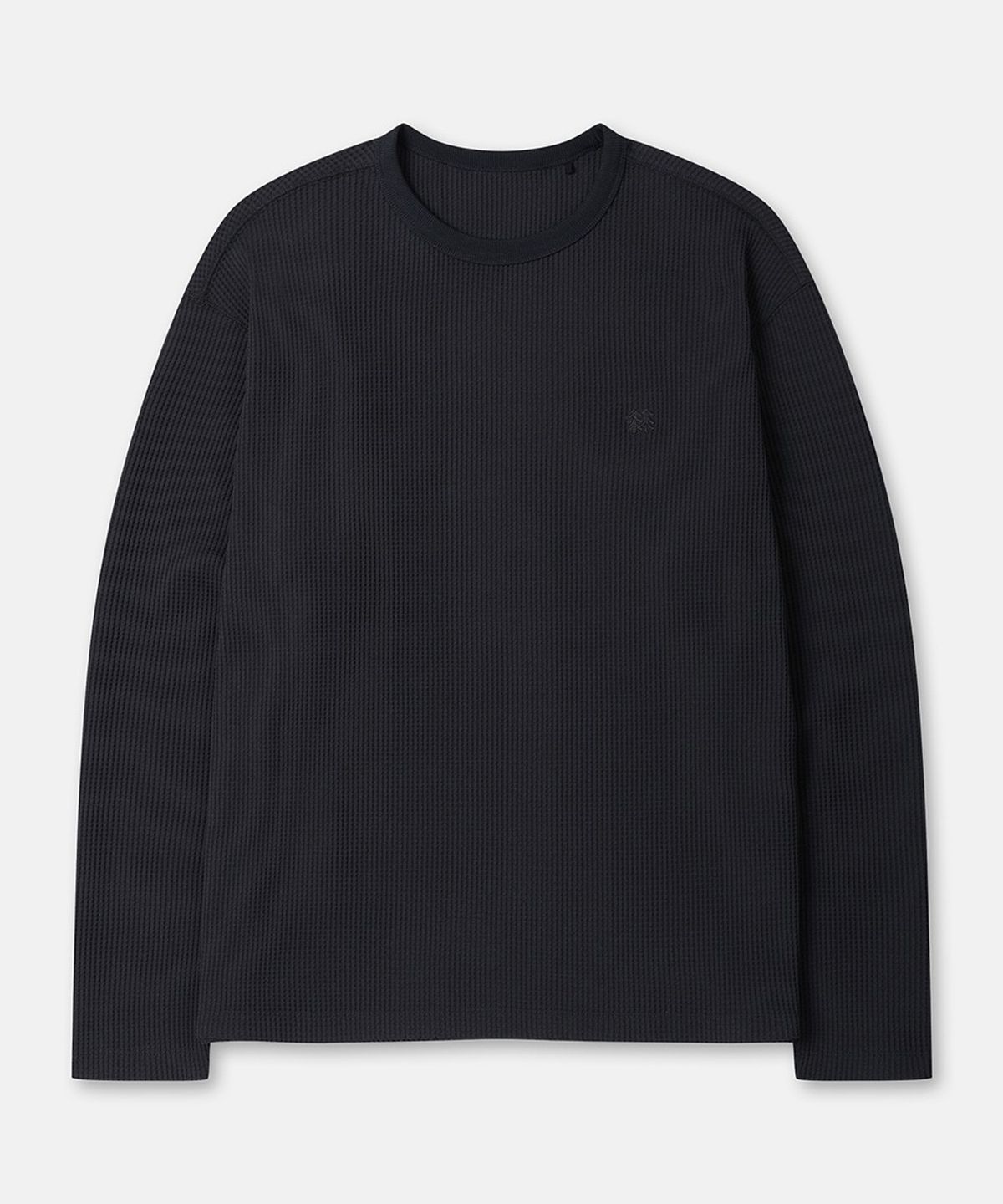 코오롱스포츠(KOLON SPORT) 남성 와플 라운드 티셔츠 TLTBW26601BLK