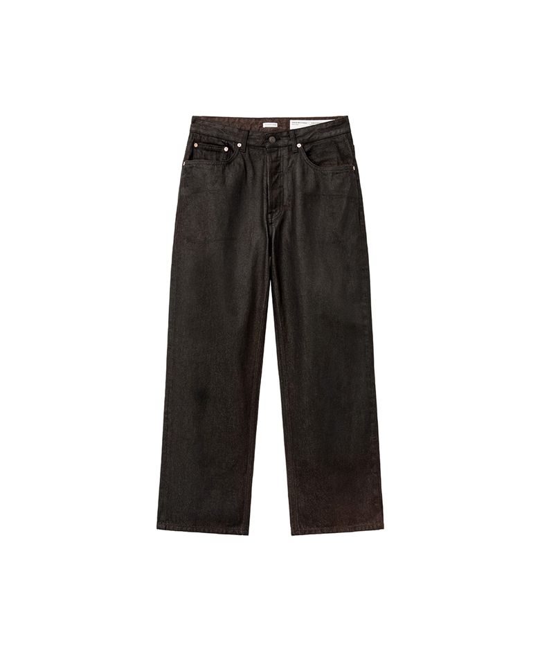 SI HAND COATED STRAIGHT DENIM Burnt Black