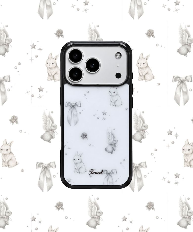 Angel bunnies iphone case (pure white)