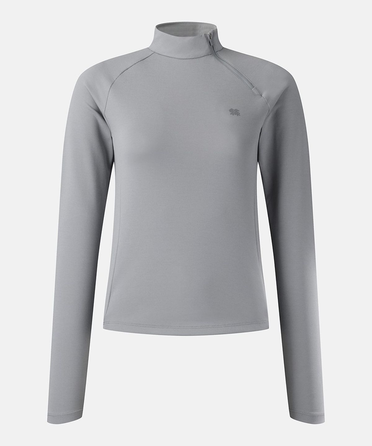 코오롱스포츠(KOLON SPORT) 여성 모크넥 사선 집업 맨투맨 JKTBA26112GRY