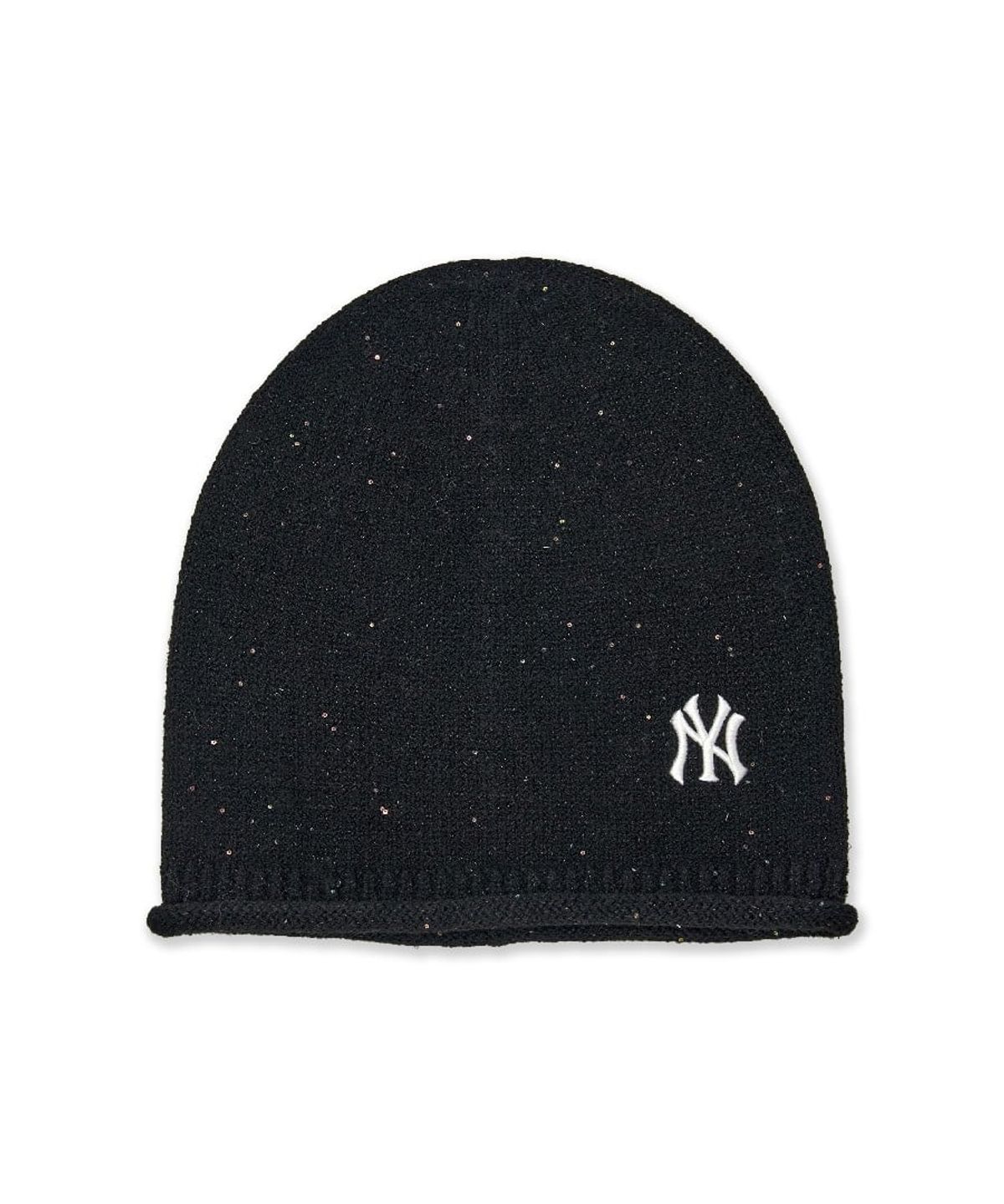 엠엘비(MLB) 스팽글 루즈핏 롱비니 NY (Black)