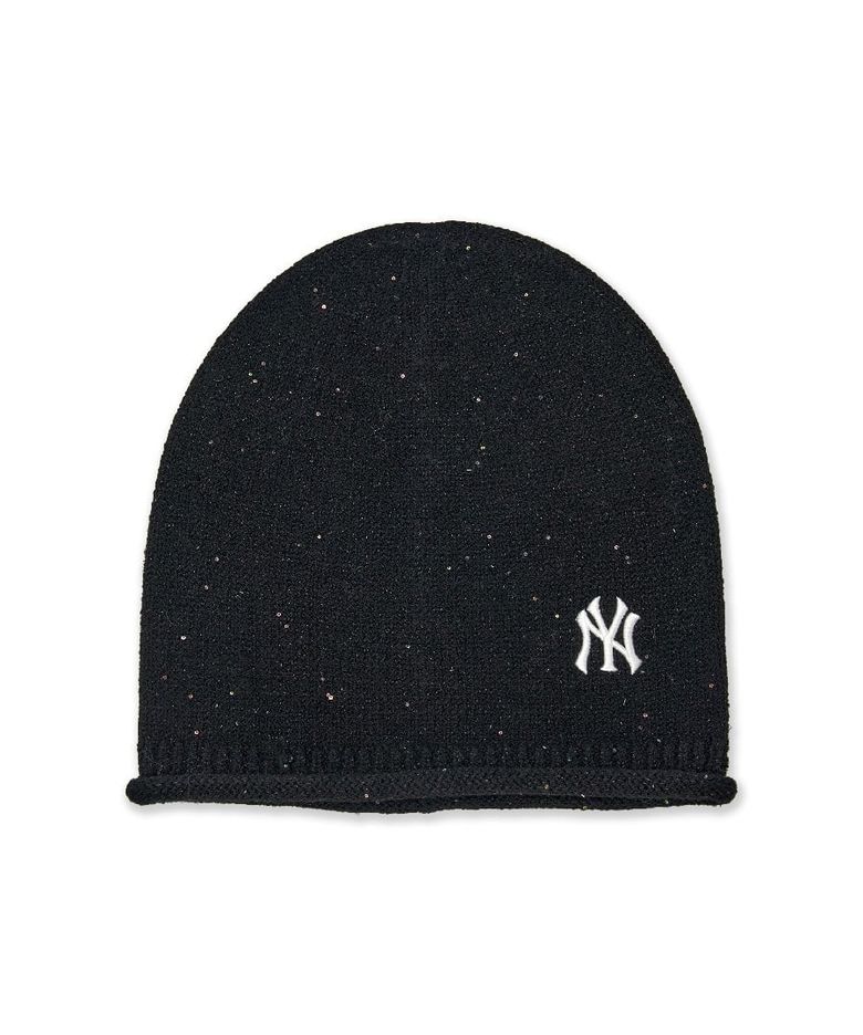 스팽글 루즈핏 롱비니 NY (Black)