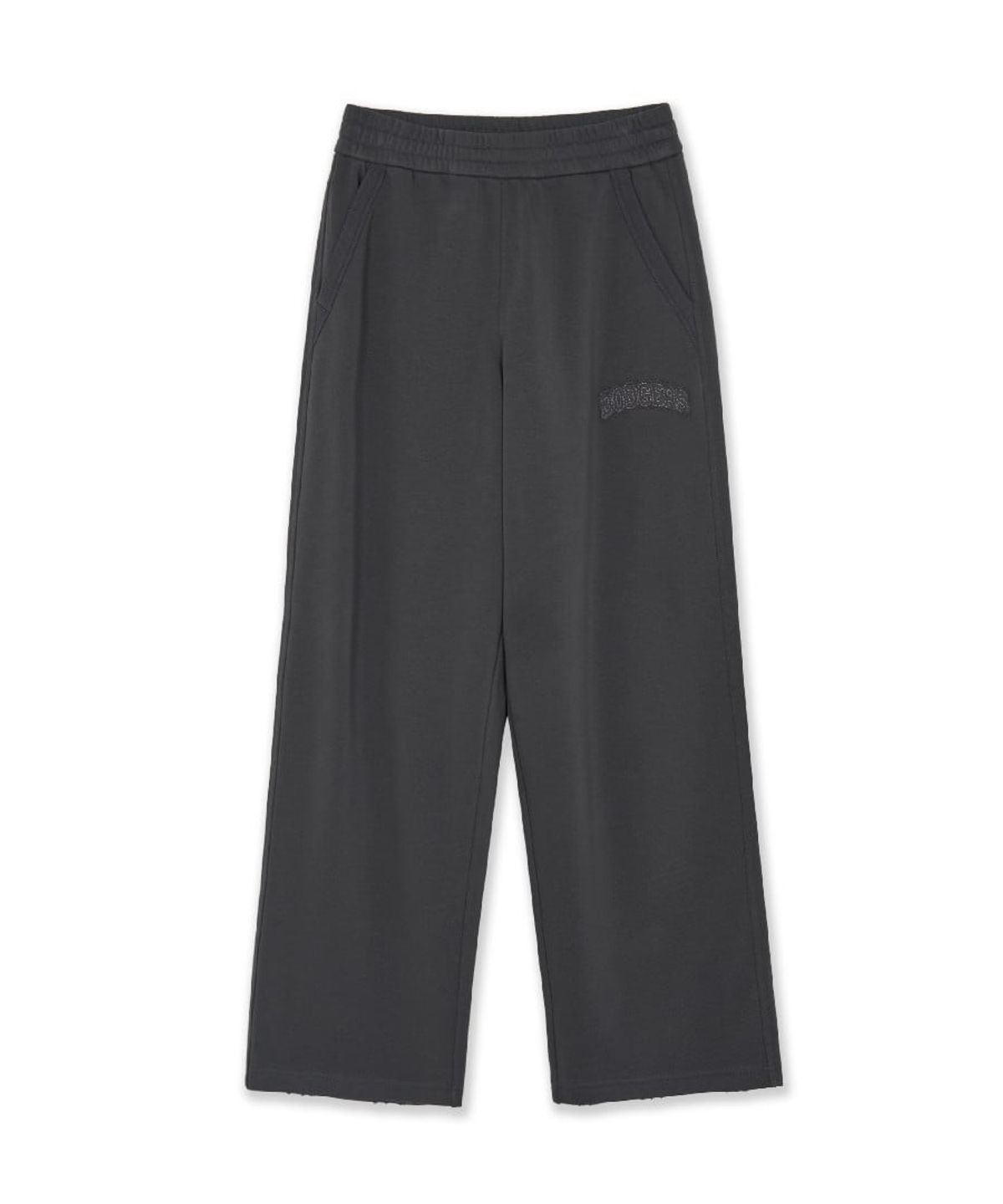 엠엘비(MLB) 바시티 빈티지 레터링 와이드 팬츠 LA (D.Charcoal Grey)