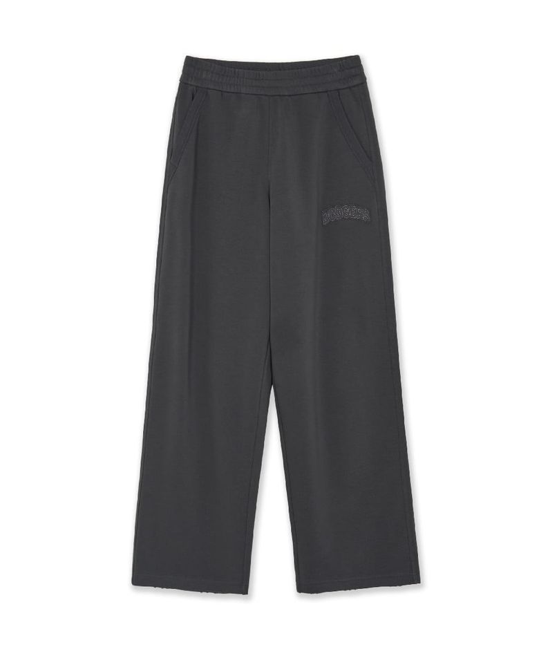 바시티 빈티지 레터링 와이드 팬츠 LA (D.Charcoal Grey)