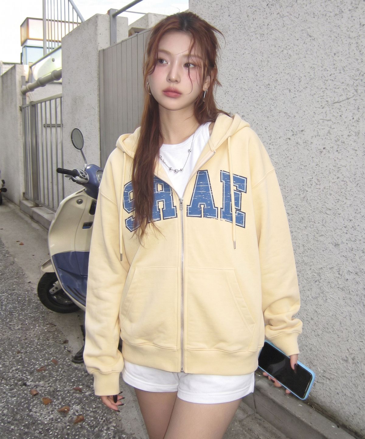 그레이버(GRAVER) [UNISEX]9RAE VINTAGE 후드집업_4color