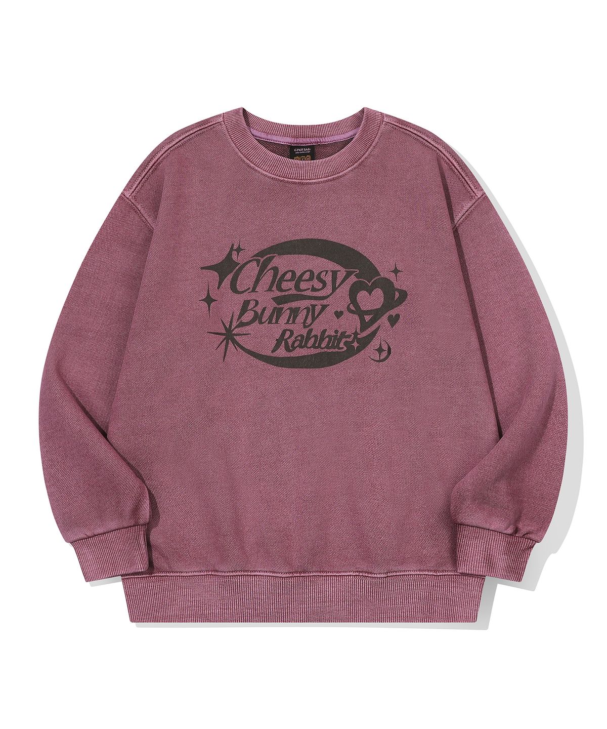 꼼파뇨 키즈(CPGN KIDS) KIDS Cheesy Bunny 피그먼트 맨투맨 더스티핑크