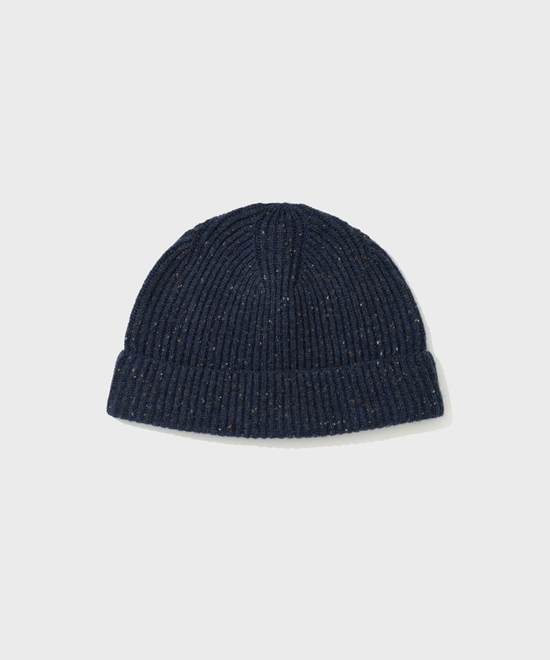 HEATHER TWEED BIENIE (NAVY)