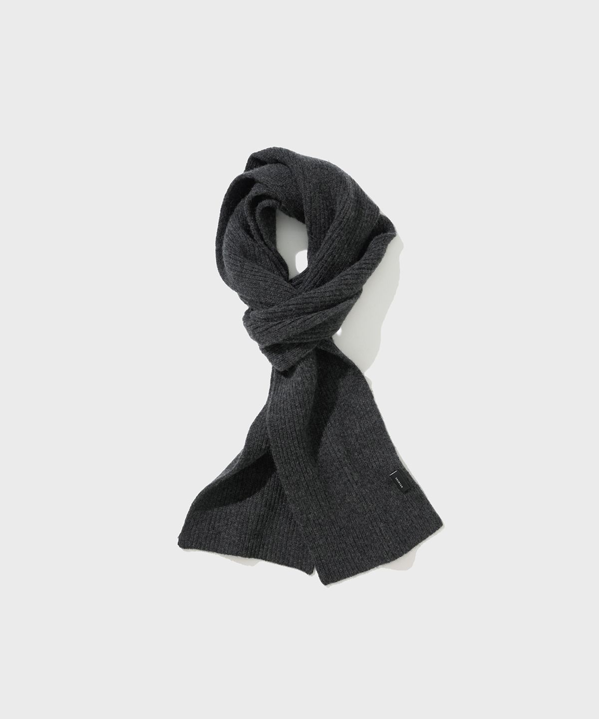 셔터(SHIRTER) CASHMERE BLENDED WOOL MUFFLER (CHARCOAL)