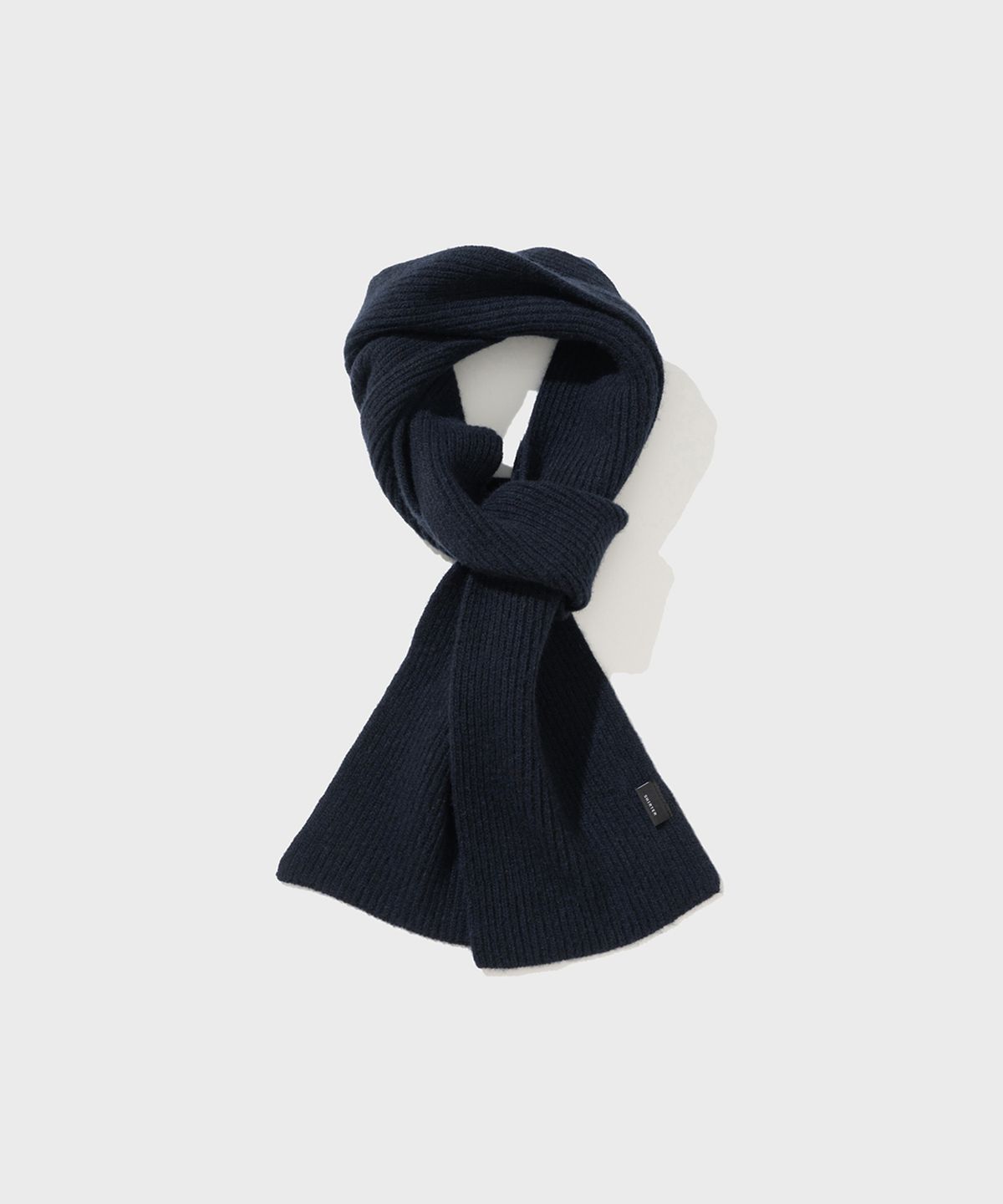 셔터(SHIRTER) CASHMERE BLENDED WOOL MUFFLER (NAVY)